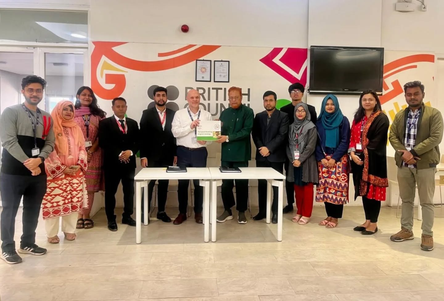 Group photo at British Council venue